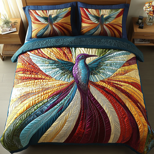 Celestial Hummingbird Wings -Piece Quilted Bedding Set 09acxa100425
