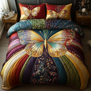 Chasing Butterflies Quilted Bedding Set NCU0DV3193