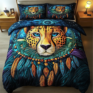 Cheetah Sprint 3-Piece Quilted Bedding Set NCU0DK4061