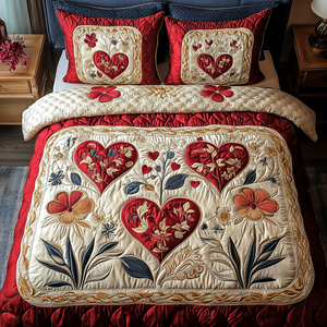 Cherished Dreams 3-Piece Quilted Bedding Set NCU0VH2348