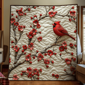 Cherry Cardinal Quilted Blanket 04acxa140425