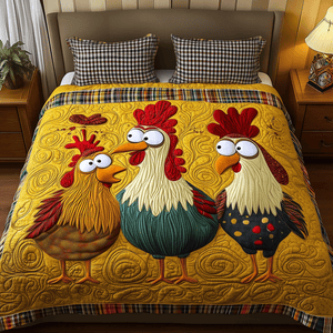 Chicken Squad 3-Piece Quilted Bedding Set NCU0TH2237
