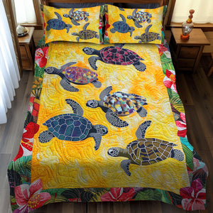 Chill Island 3-Piece Quilted Bedding Set NCU0TL477