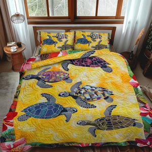 Chill Island 3-Piece Quilted Bedding Set NCU0TL477