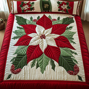 Christmas Eve Charm 3-Piece Quilted Bedding Set NCU0PT2251