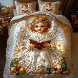Christmas Light 3-Piece Quilted Bedding Set NCU0NT2356