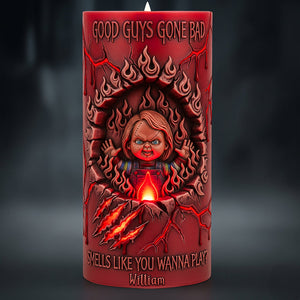Branding From Classic Slashers LED Candle - Personalized Gifts For Horror Fans 04qhqn060925
