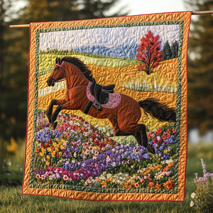 Colorful Hooves Quilted Blanket NCU0DV4368