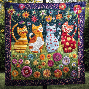 Cozy Cats Quilted Blanket NCU0VH2448