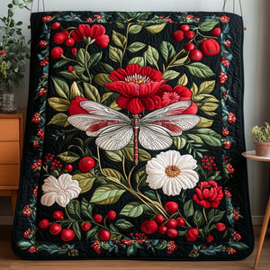 Dragonfly Elegance Quilted Blanket NCU0PT3505