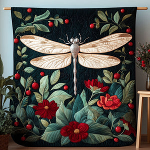 Dragonfly Symphony Quilted Blanket NCU0PT3507
