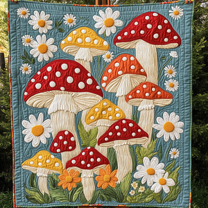 Fairy Shroom Quilted Blanket NCU0DK4390