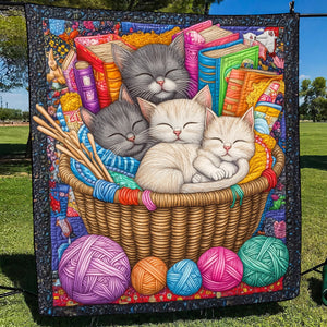 Feline Nap Time Quilted Blanket NCU0TL1090