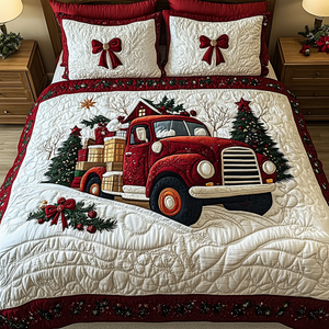 Christmas 3-Piece Quilted Bedding Set NCU0VT64