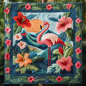 Flamingo Dreams Quilted Blanket NCU0PT4585