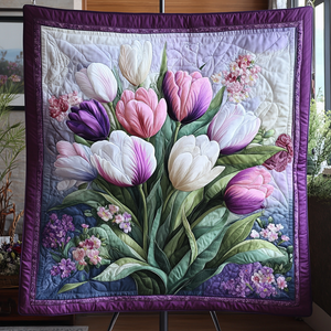 Flower Whisper Quilted Blanket NCU0VH3300
