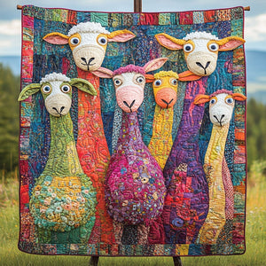 Fluffy Flock Friends Quilted Blanket NCU0PT5261