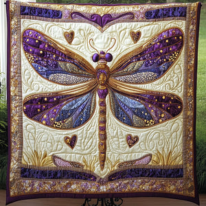 Golden Elegance Quilted Blanket NCU0NT4560