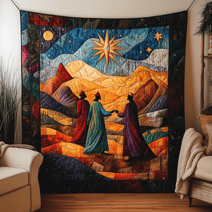 Guided By The Star Quilted Blanket NCU0TH1985