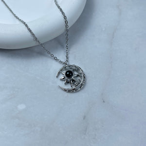 Custom Photo Projection Necklace, Elegant Moonlight Charm 59-Homacus