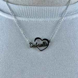 Personalized Name Necklace - Heartfelt Charm 08-Homacus