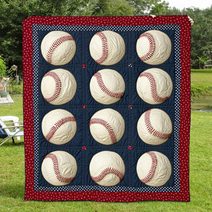 In the Ballpark Quilted Blanket NCU0TH1460