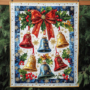 Jingle Bells Cheer Quilted Blanket NCU0NT1159