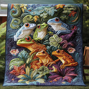 Lucky Leap Frog Quilted Blanket NCU0PT4078