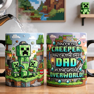 Retro Pixel Builder Dad Magic Mug - Personalized Gifts For Dads 02NATI130526