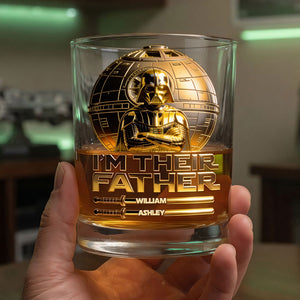 I Am The Father Drinking Glass - Personalized Gifts For Dads 04tgti090526