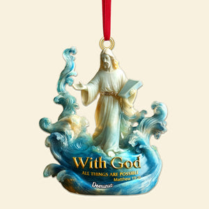 Personalized Gifts For Christmas, The God Acrylic Ornament 01tgmg180925