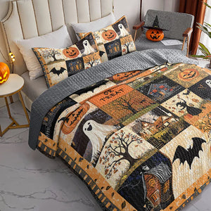 Halloween Trick Or Treat Quilt Bedding Set Special Line 15pjxx270825-Homacus