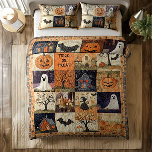 Halloween Trick Or Treat Quilt Bedding Set Special Line 15pjxx270825-Homacus