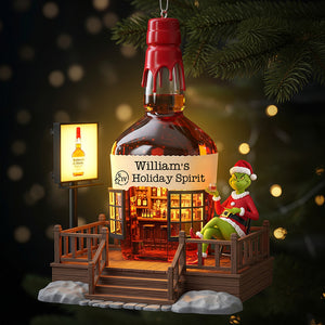 Holiday Spirit Bar Christmas Ornament, Personalized Gifts For Drinkers 02qhqn250825