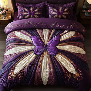 Butterfly Quilted Bedding Set NCU0VT108