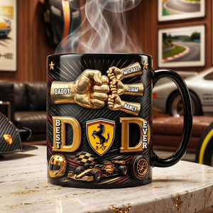 Pit Crew Papa Magic Ceramic Coffee Mug - Personalized Gifts For Dad 01NATI250526