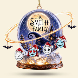 Spooky Family Acrylic Ornament - Personalized Christmas Gifts 04ohti250826
