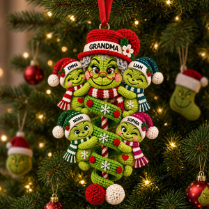 Grandma’s Christmas Crew Acrylic Ornament - Personalized Gifts for Grandma 04nati070926