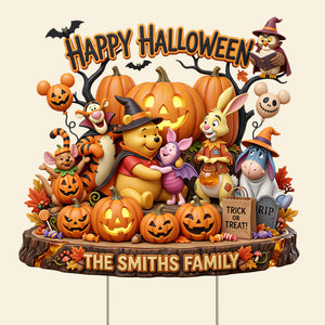 Loved & Hauntingly Together Yard Sign - Personalized Gifts For Family 06PATI040826