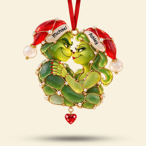 Cute Sea Glass Effect Ornament - Personalized Gifts For Couple 05QHTI161026