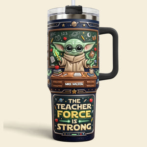 Galactic Teacher Tumbler Handle - Personalized Appreciation Gift 04TYTI230726-Homacus