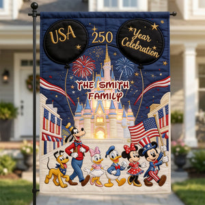 250 Years of Freedom Family Garden Flag - Custom Patriotic Decor 05nati080626
