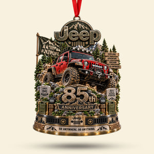 85th Anniversary Mountain Trail Car Ornament - Personalized Gift For Off-road Lovers 05OHTI210926