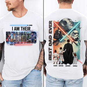 Futuristic Dad & Little Kids 2D Shirt - Personalized Gifts For Dads 04NATI150526DAHH