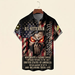 Fierce American Veteran Hawaiian Shirt - Personalized Gifts For Dads 04qhti270526