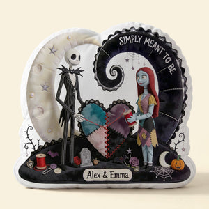 Gothic Skeleton Couple Pillow - Personalized Gift For Couples 03HATI050826