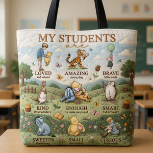 Teaching With Heart Tote Bag - Personalized Gifts For Teacher 02NATI230726