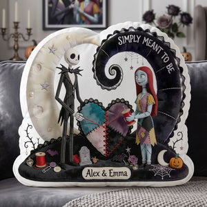 Gothic Skeleton Couple Pillow - Personalized Gift For Couples 03HATI050826