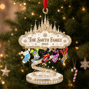 Merry Fairy Tales World Acrylic Ornament - Personalized Christmas Gifts For Family 01ohti260826