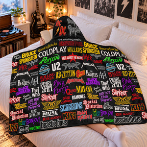 Classic Rock Legends Hoodie Blanket - Personalized Gifts For Music Lovers 03huti241026
